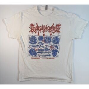 Beast Plague Blueprint For Anguish Metal Band Graphic T-Shirt XL White